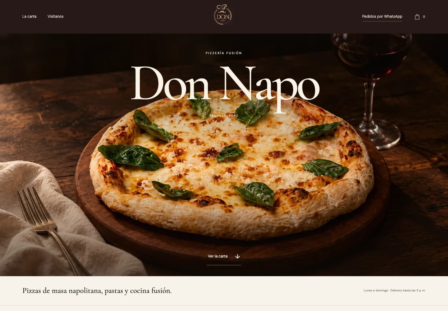 Diseño de la web de Don Napo